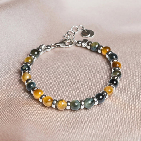 LES POULETTES BIJOUX - Bracciale Argento 925 Occhi di Santa Lucia Tondo - Modello Medio : Stéphanie Ducauroix