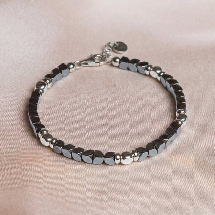 Senator-Armband | 925er Silber & Hämatit