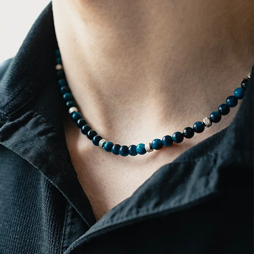 Doge Necklace + Bracelet Set | Blue Sapphire