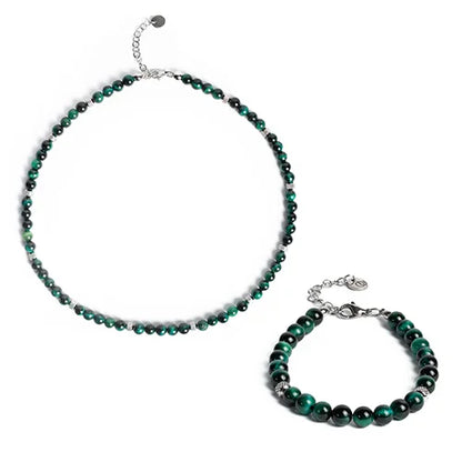 Set Collana + Bracciale Doge | Smeraldo Verde
