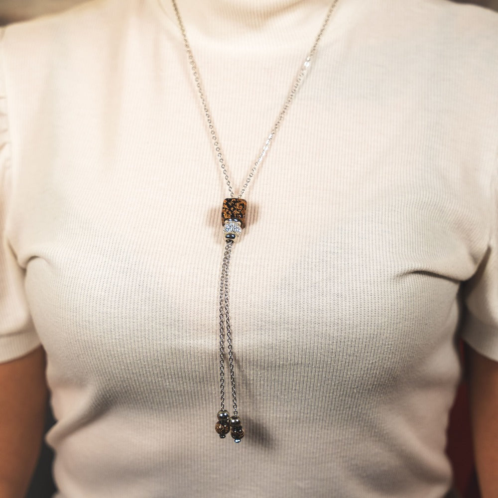 Collana Marea in vetro di Murano Nera