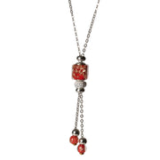 Collana Marea in vetro di Murano Rossa