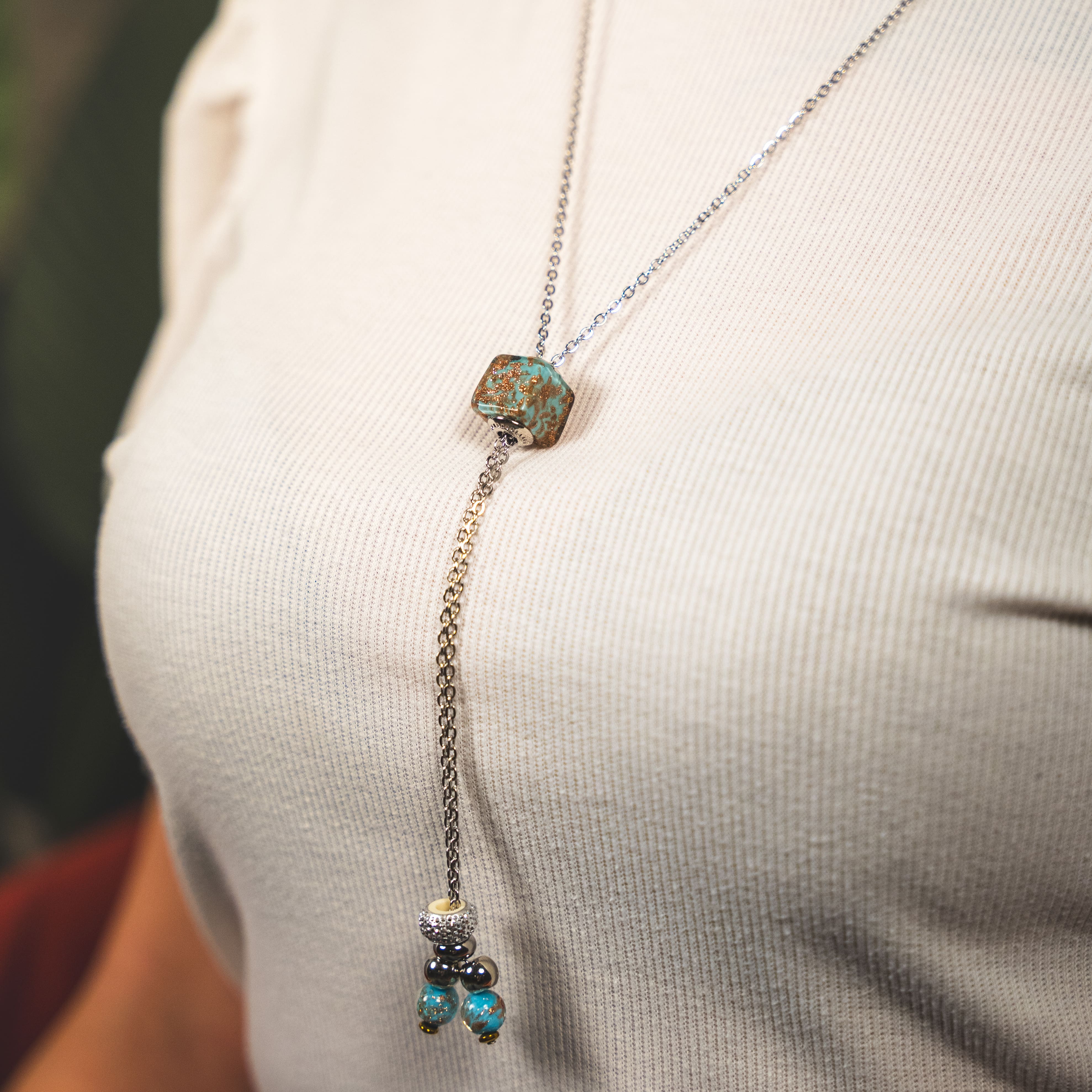 Collana Marea in vetro di Murano | Tiffany