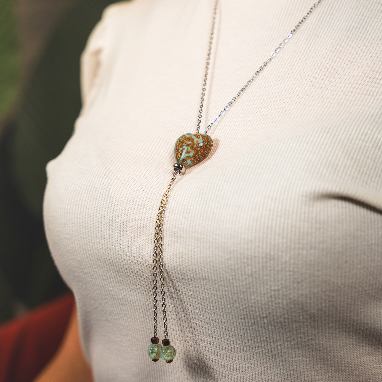 Collana Laguna in vetro di Murano | Azzurra