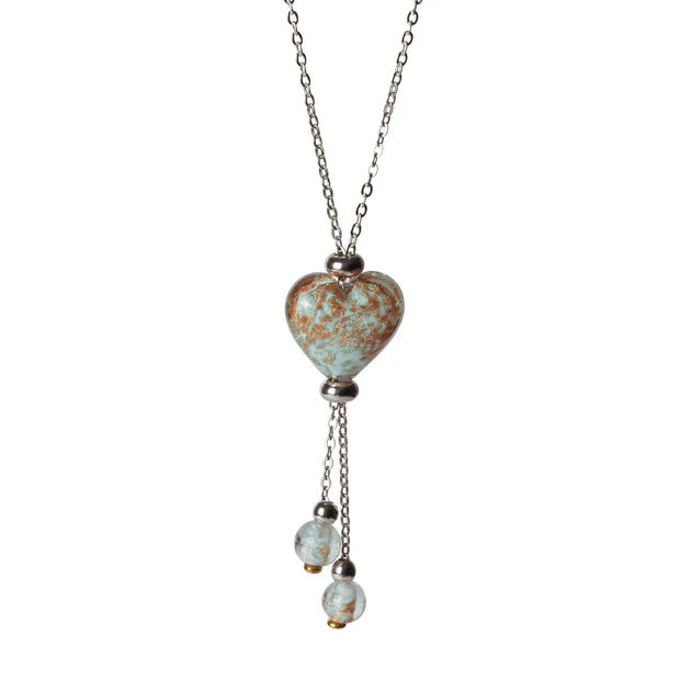 Collana Laguna in vetro di Murano | Azzurra