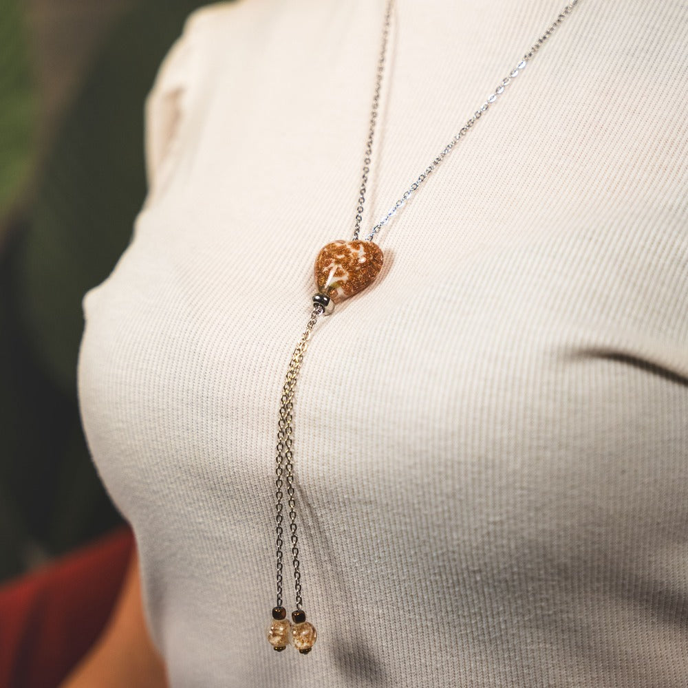 Collana Laguna in vetro di Murano Bianca