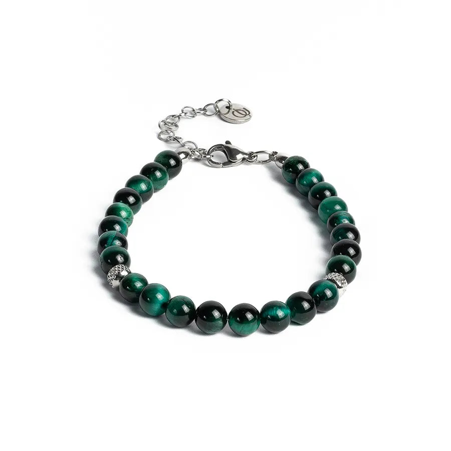 Doge Bracelet in Tiger's Eye Emerald Green
