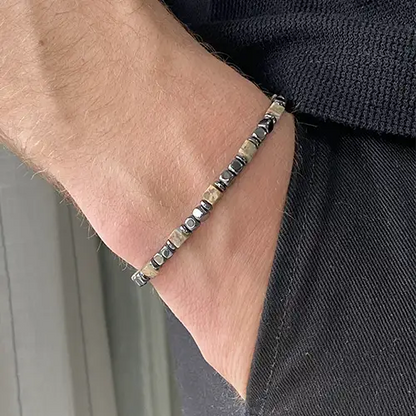 Bracciale Lido in Ematite e Agata