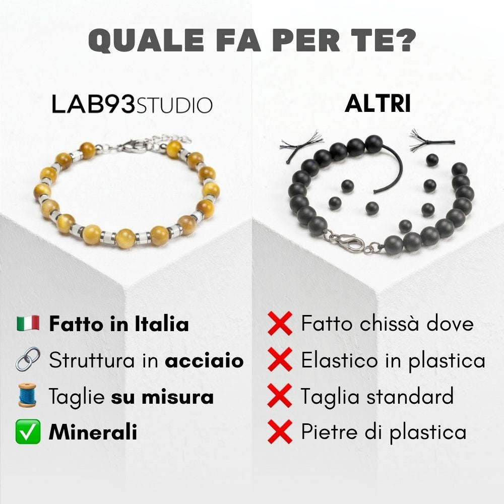 Bracciale Navàl in ematite | 6mm