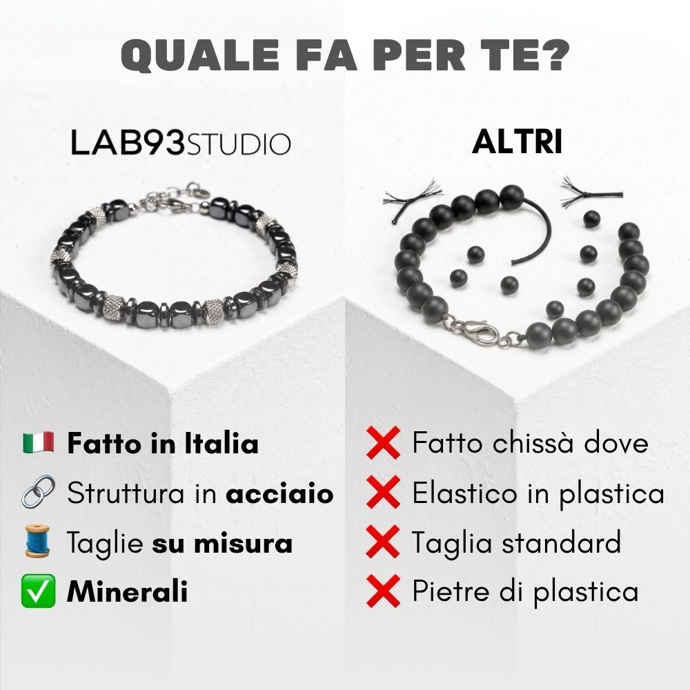 Bracciale Navàl in ematite | 6mm