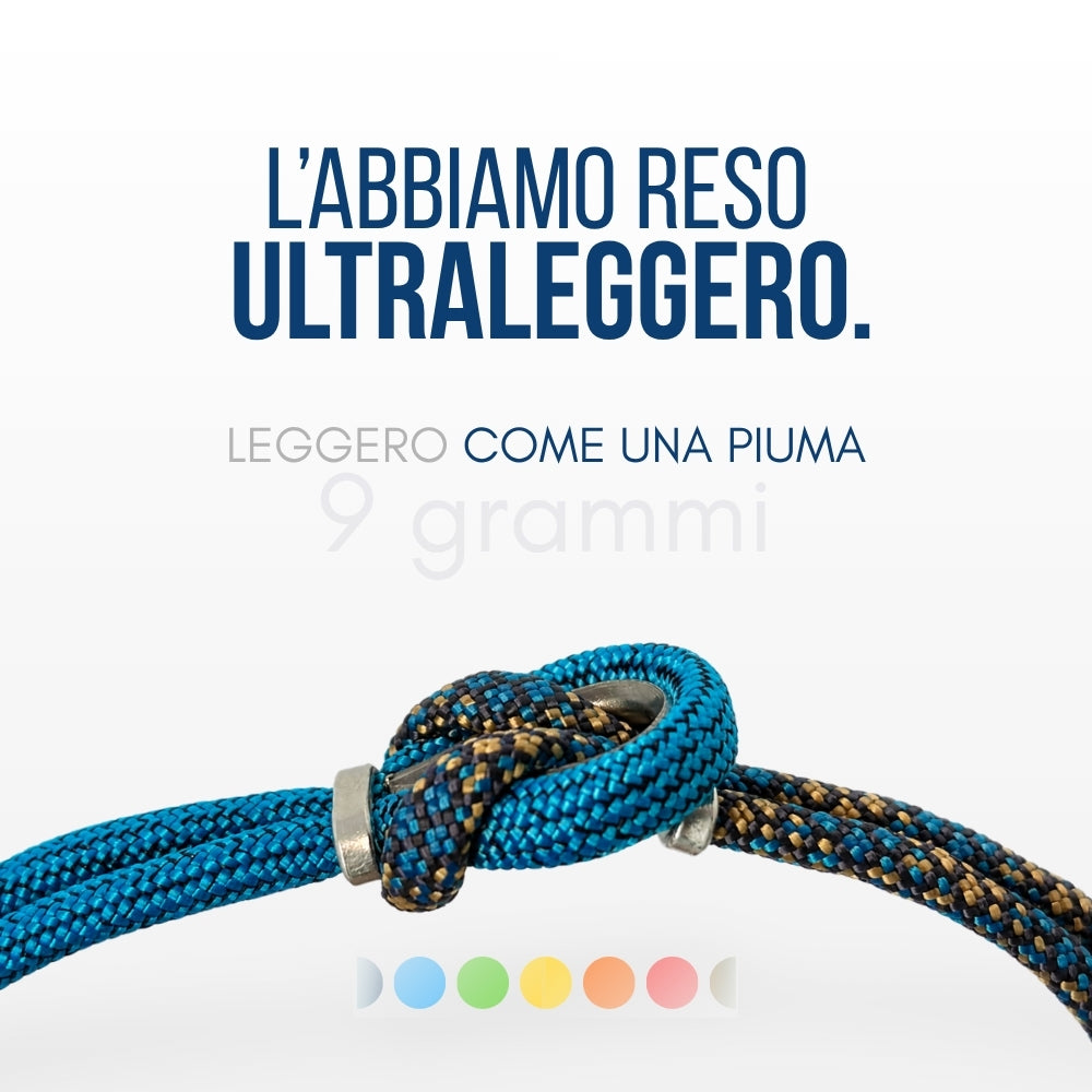 Bracciale Portofino in paracord ultraleggero, 9 grammi, disponibile in più colori, Lab93Studio
