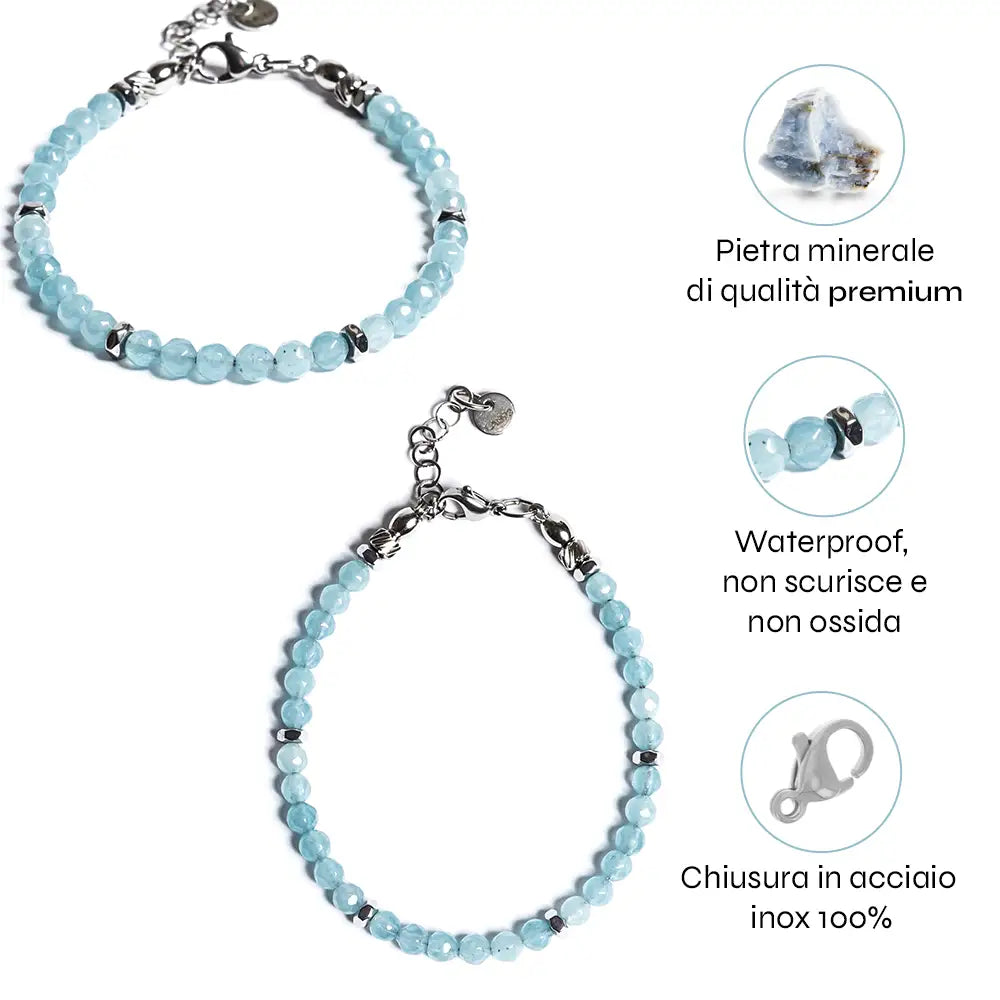 Bracciale Serenità in Angelite azzurra
