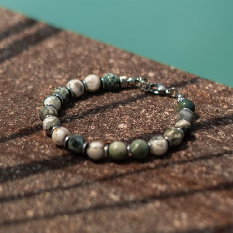 Bracciale Maestrale in Agata Muschiata