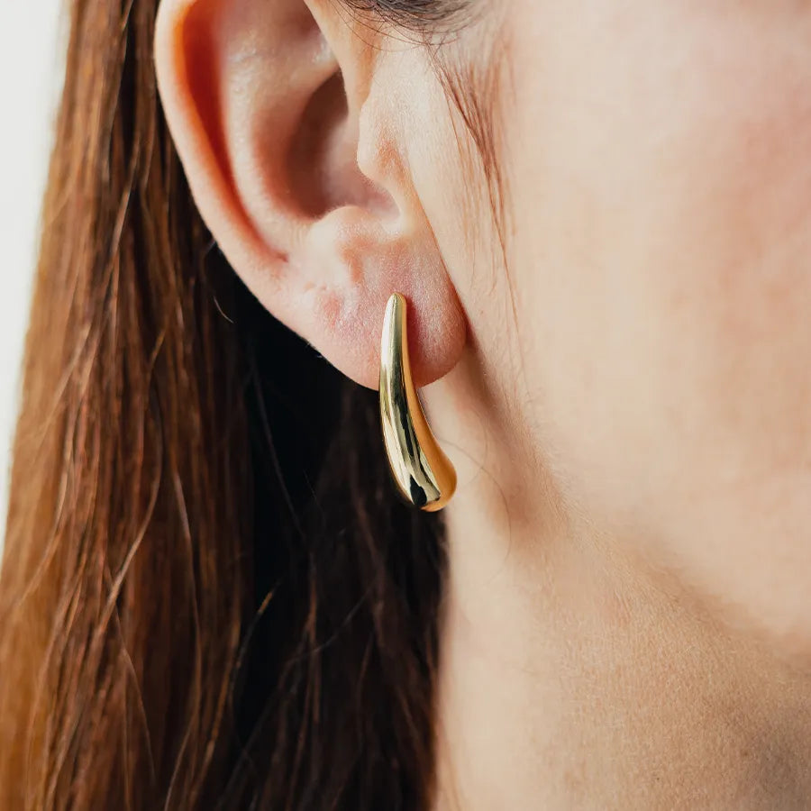 Eva Gold Color Earrings