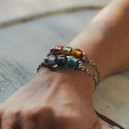 Notte a Rialto-Armband aus Muranoglas