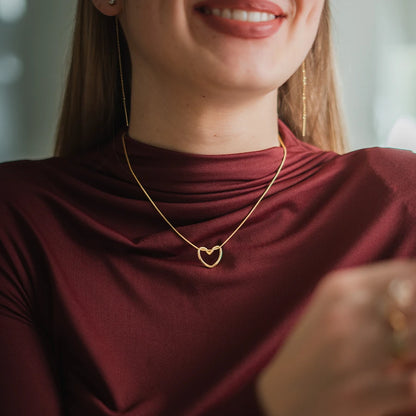 Intreccio necklace in gold-colored steel