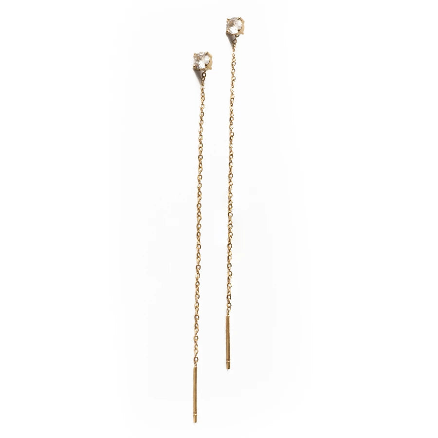 Luce earrings in gold steel