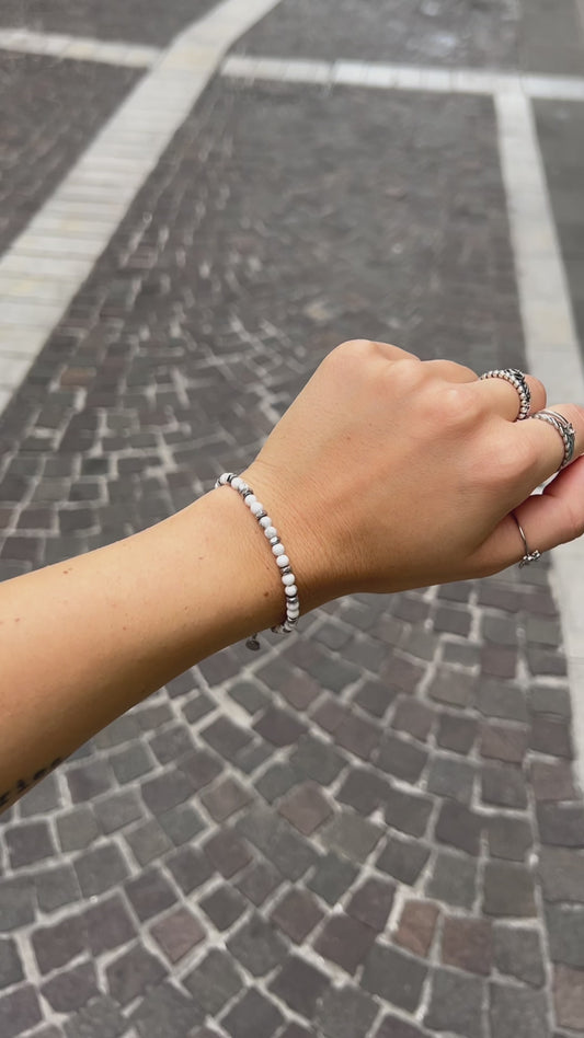 Silence Bracelet in White Aulite | woman