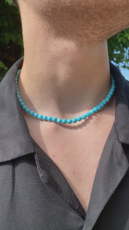 Collana Nila in Howlite turchese
