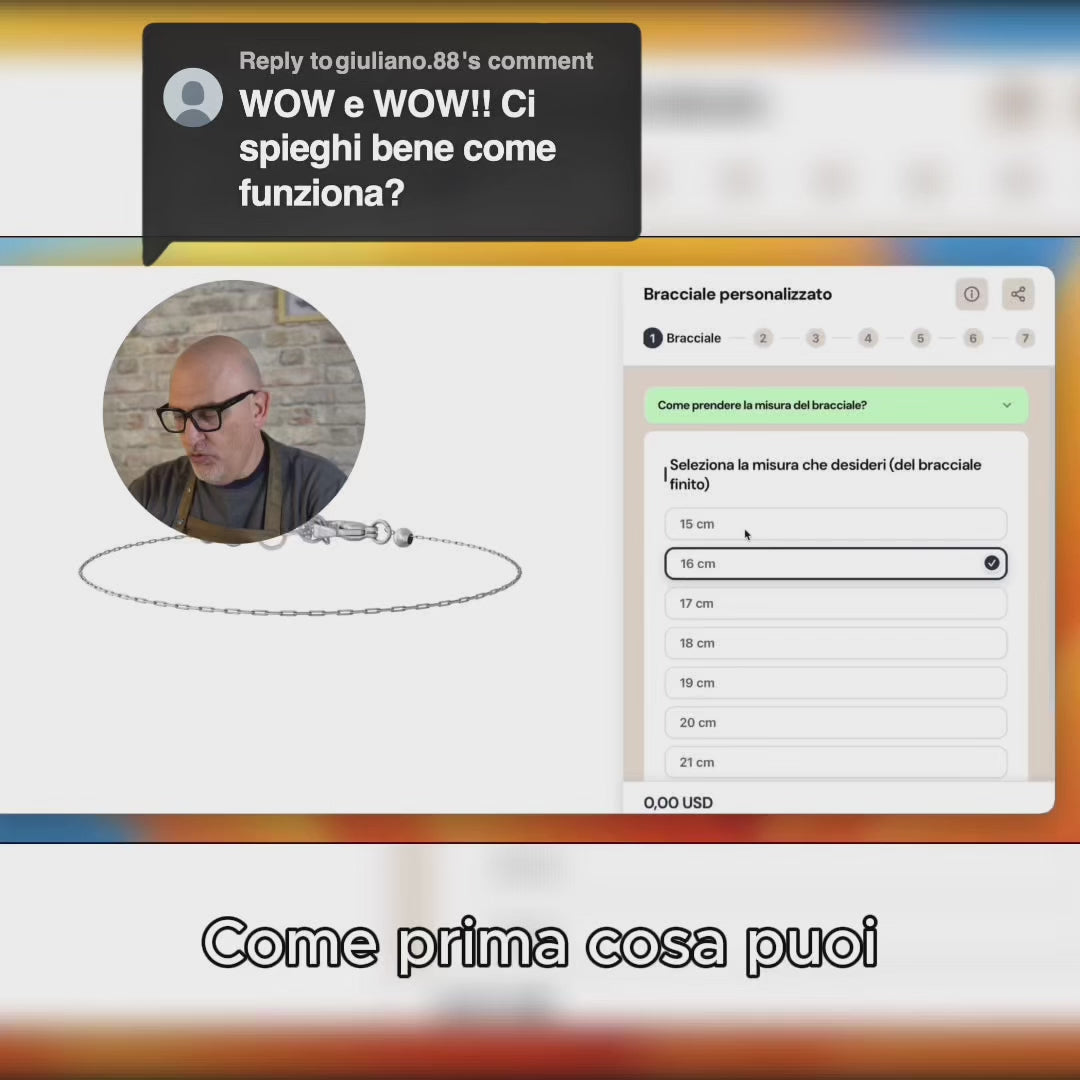 Carica video: Bracciale personalizzato