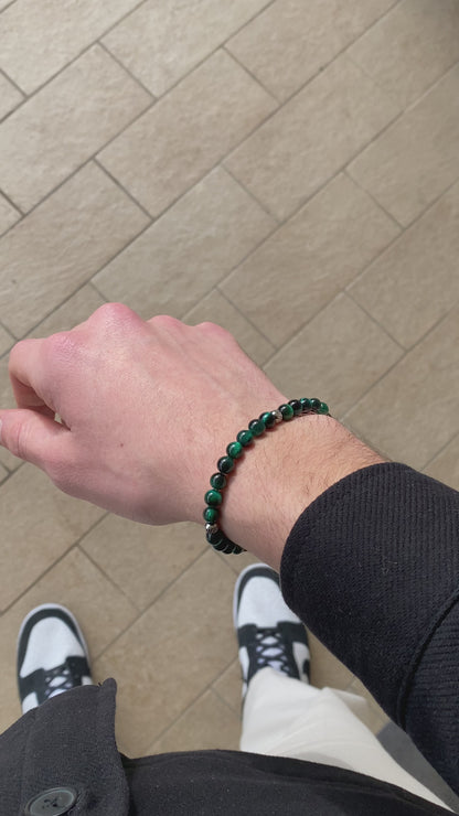 Doge Bracelet in Tiger's Eye Emerald Green