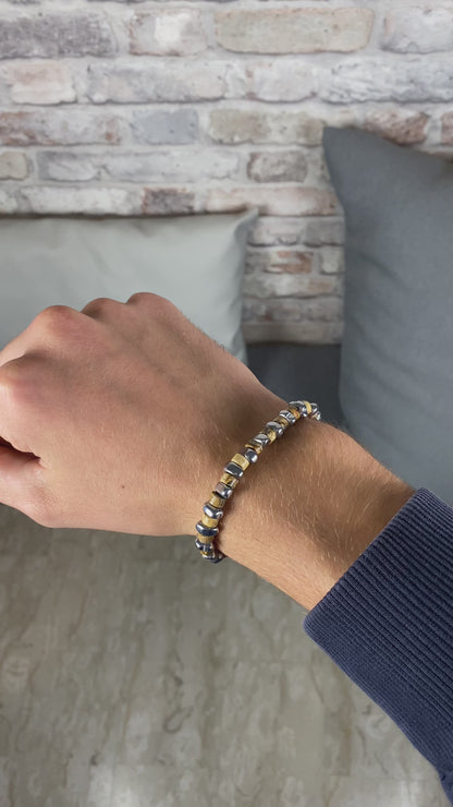 Bracciale Zirmo in Jasper Australiano ed ematite
