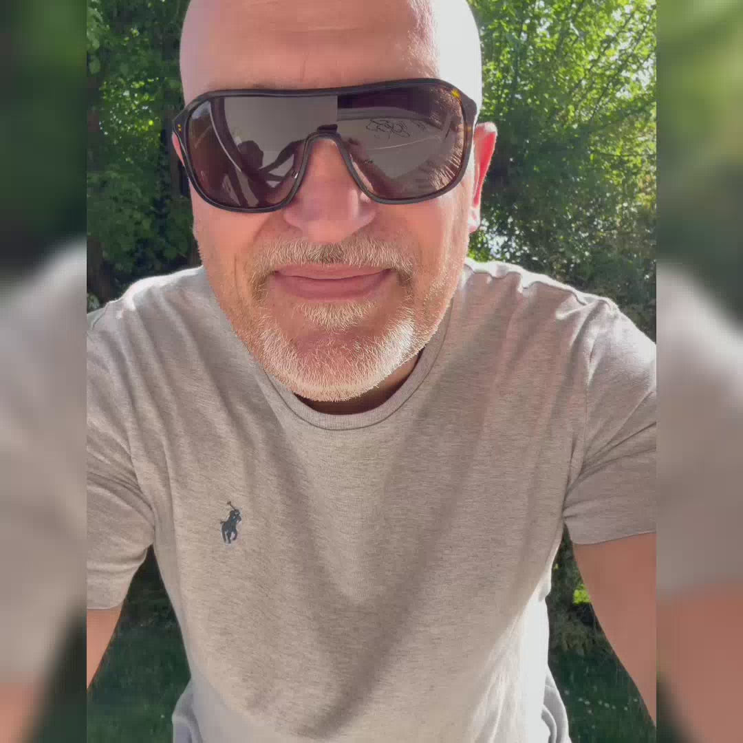 Carica video: Collana Doge in occhio di tigre | Blu zaffiro 6mm