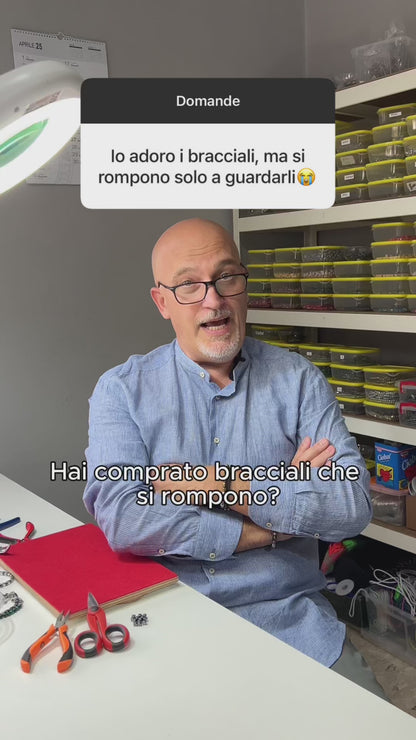 Bracciale Doge in occhio di tigre Blu zaffiro