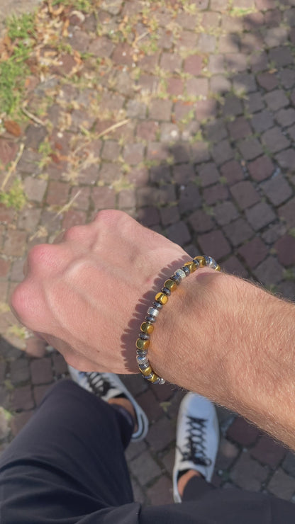Bracciale Navàl in Ematite color Oro