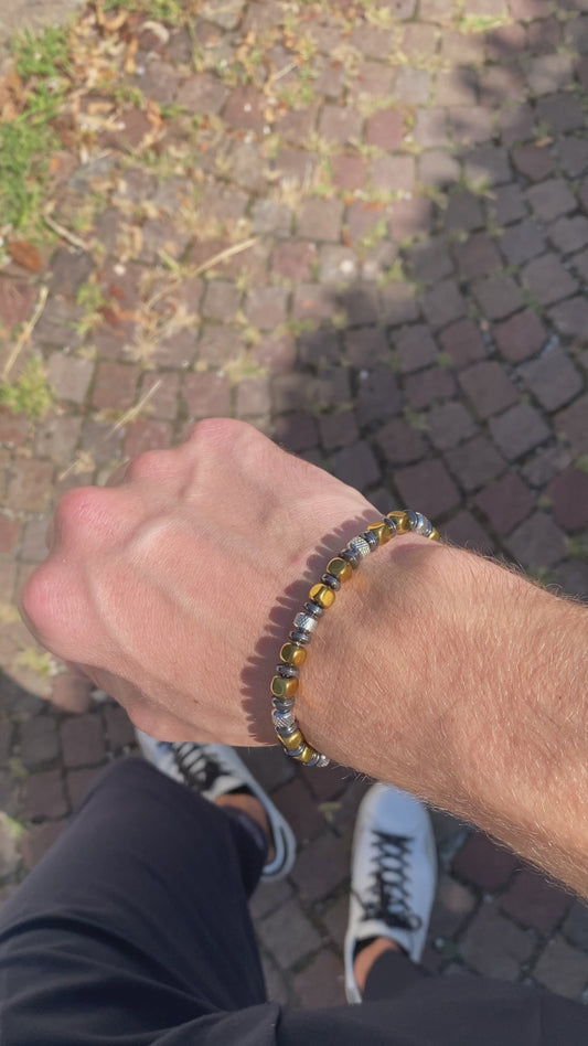Bracciale Navàl in Ematite color Oro