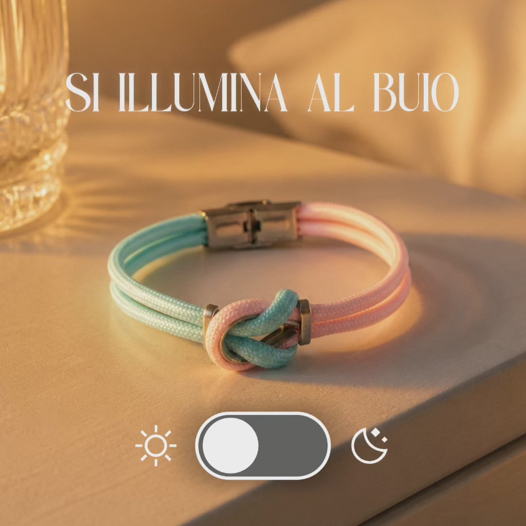 Carica video: Bracciale Portofino Galassia | Fluo