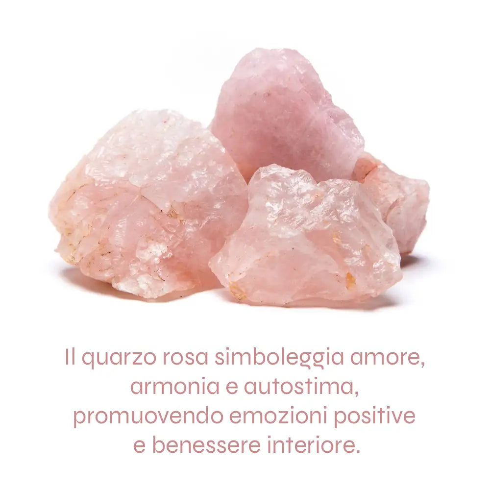 Bracciale Armonia in Quarzo rosa  | 4mm