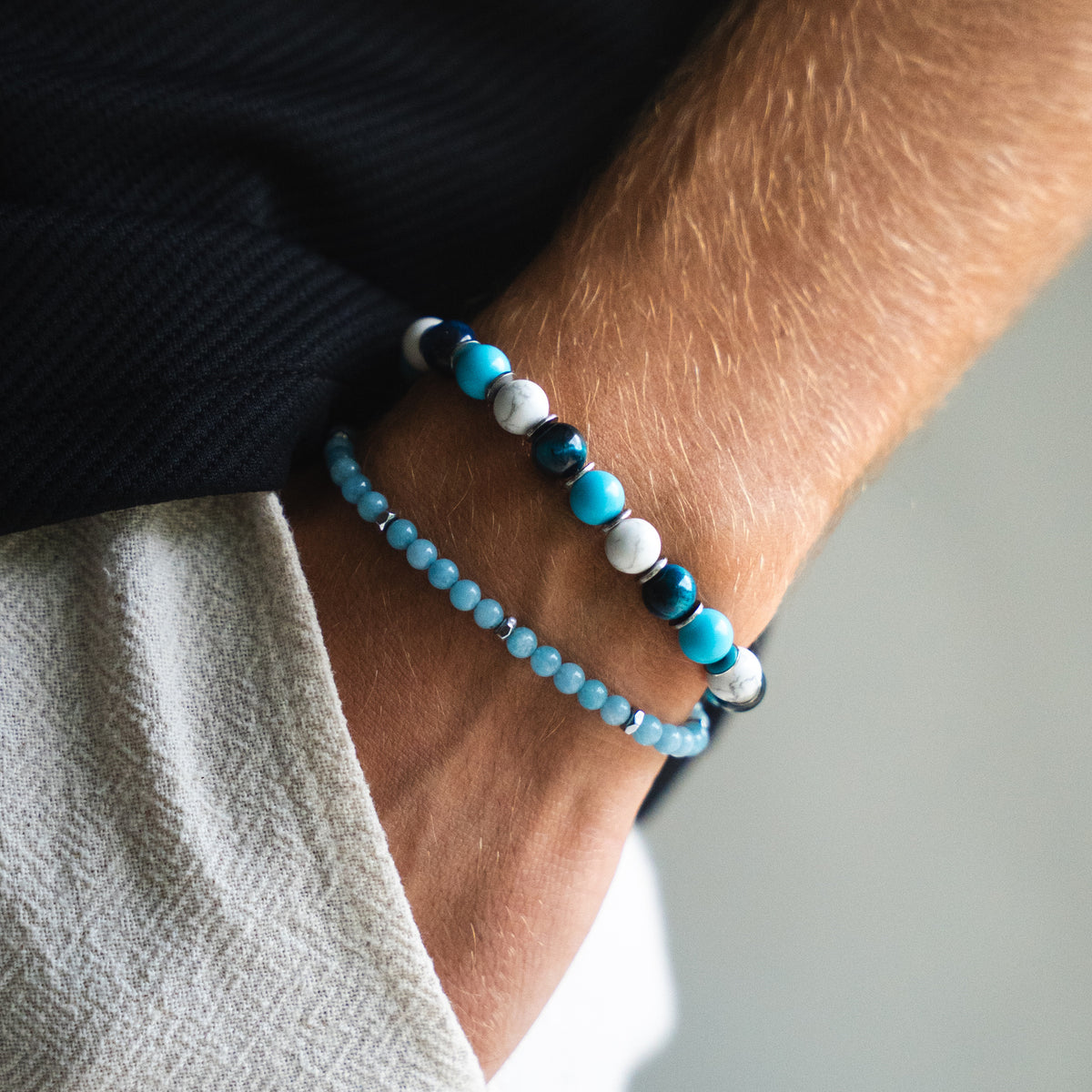 SET bracciali Angelo + Lungomare | 4-8mm