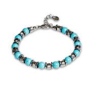Bracciale Eterna in Howlite turchese | 6mm